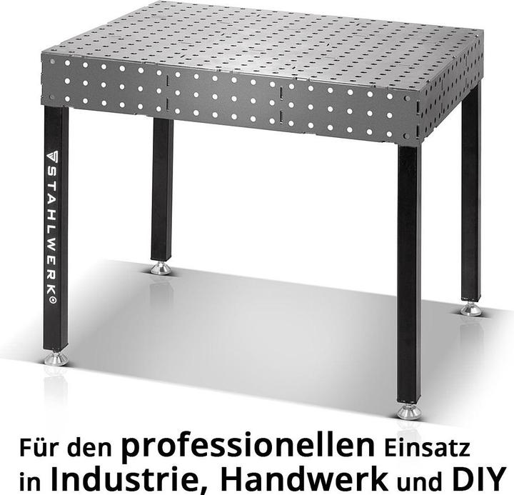 Produktbild Stahlwerk 3D Schweisstisch WT-100 3D ST 1.000 kg Tragkraft, 6 mm Arbeitsplatte (100 cm, 80 cm)