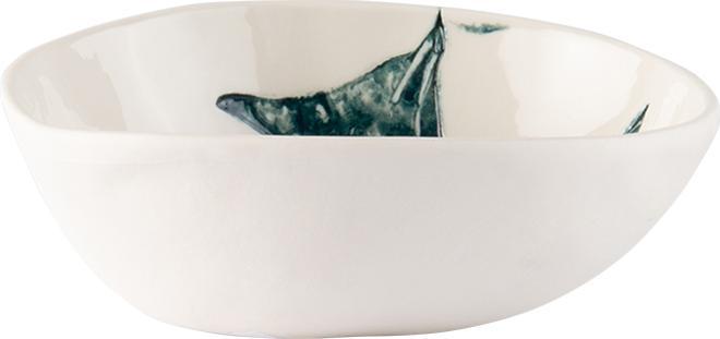 Stamperia Bertozzi Ø 13 cm Schale Leccino blaugrün (13 cm, 1x)