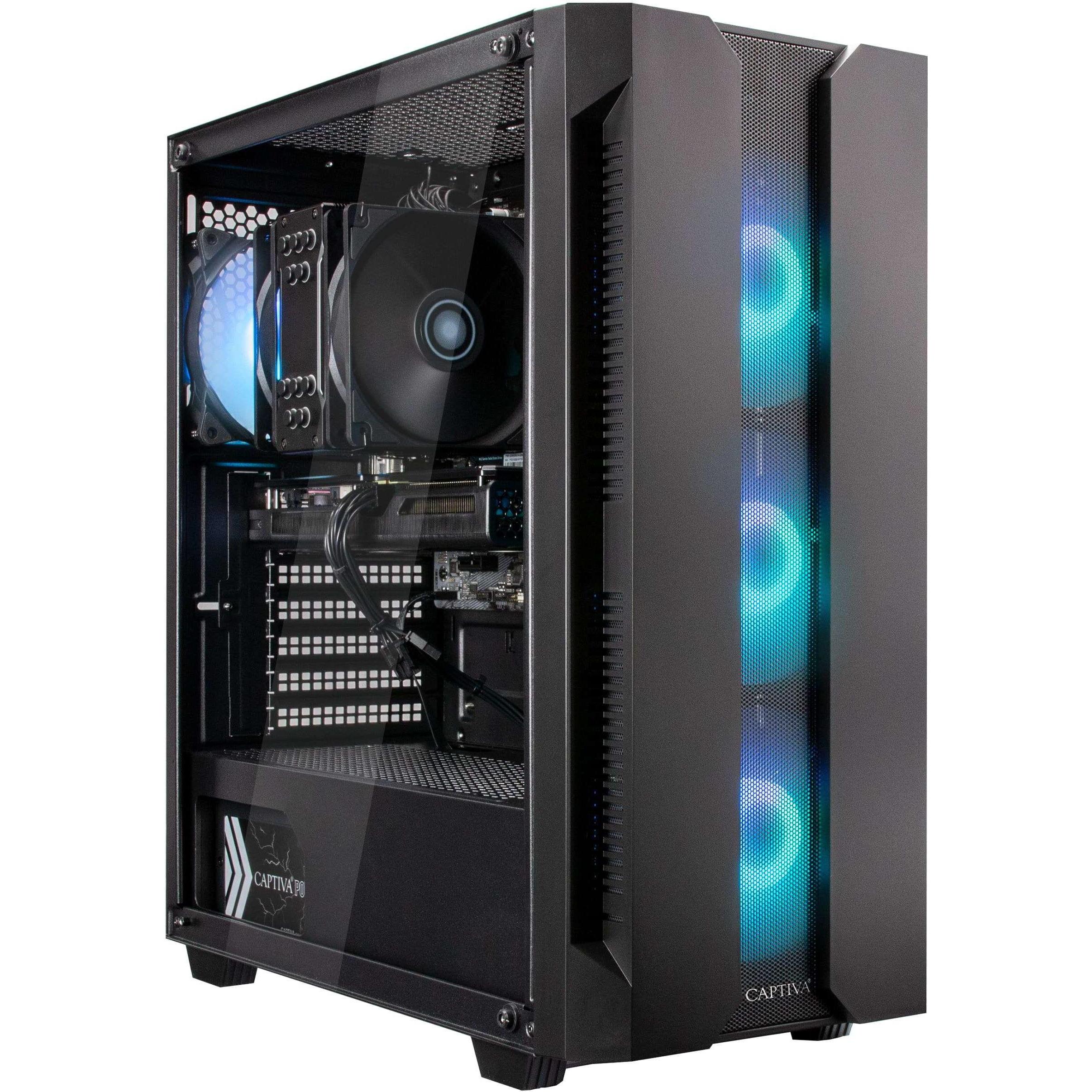 Captiva Highend Gaming R80-114 Ryzen 7 RTX 4070 (AMD Ryzen 7 7700X, 16 GB, 1000 GB, GeForce RTX 4070), PC, Schwarz