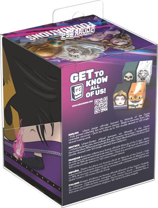 Actual product image Squaroes Squaroe Magic: The Gathering "Foundations" MTG001 - Liliana