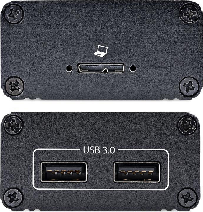 Produktbild StarTech com 2-Port USB 3.0 Extender over OM3 Multimode Fiber - LC/LC - 2x 5Gbps USB-A Hub - 350m (1 (USB-A, 2 Ports)