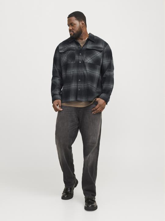 Actual product image Jack & Jones Plus loose fit overshirt Overshirt (7XL)