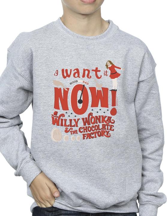 Immagine prodotto Willy Wonka & the Chocolate Factory Verruca Salt I Want It Now Felpa Ragazzi (116)
