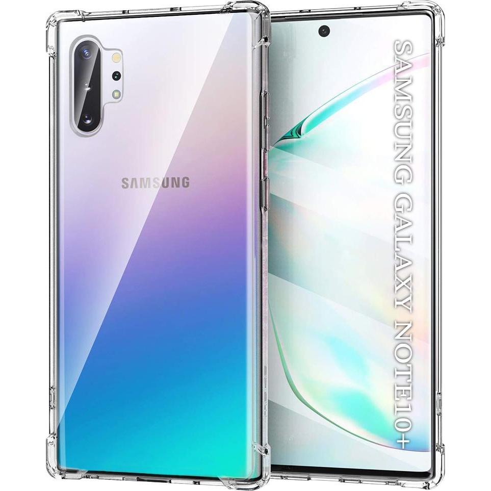 Techsuit - Shockproof Clear Silicone - Samsung Galaxy Note 10 Plus 4G / Note 10 Plus 5G - Clear (Samsung Galaxy Note 10 5G, Samsung Galaxy Note 10 Plu