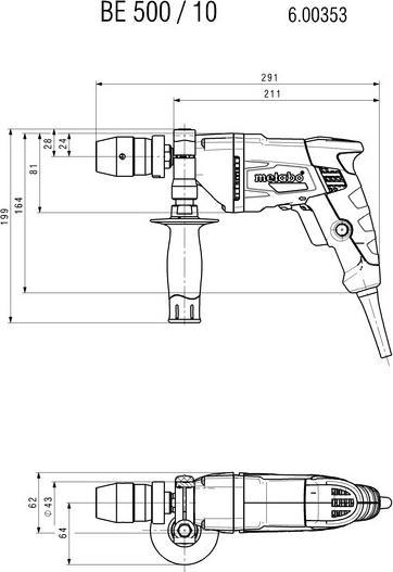 Produktbild Metabo Bohrmaschine (Netzbetrieb)