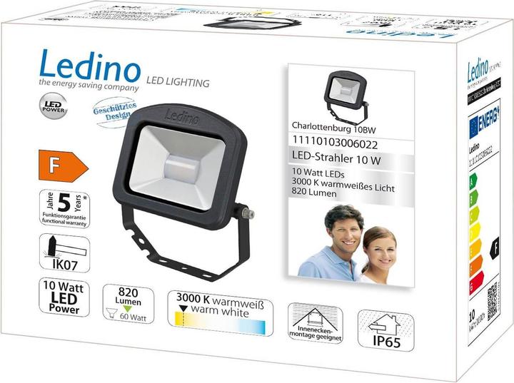 Image du produit Ledino Projecteur LED Charlottenburg (800 lm, IP65)