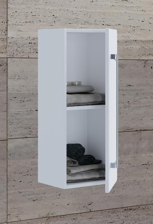 Actual product image VCM Wooden Bathroom Furniture Midi Cabinet Badinos Revolving Door (33 x 22 x 75 cm)