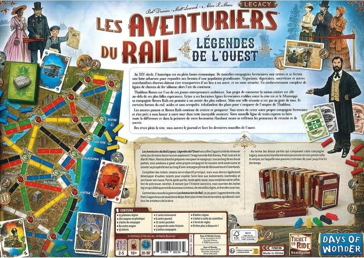 Produktbild Days of Wonder Jeu - Les Aventuriers du Rail : Legacy (Französisch)