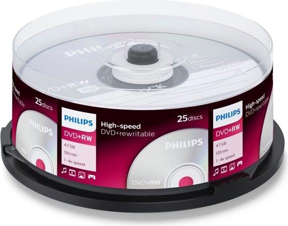 Image du produit Philips DVD+RW 4.7 GB (25 x)