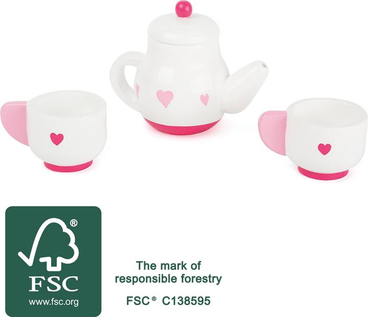 Actual product image small foot Tea set