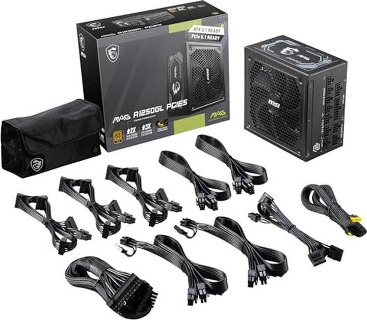 Productafbeelding MSI Mag A1250gl Pcie5 (1250 W)
