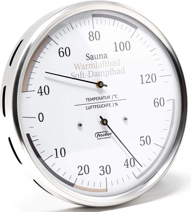 Actual product image K. Fischer Sauna Universal Thermohygrometer, 160mm