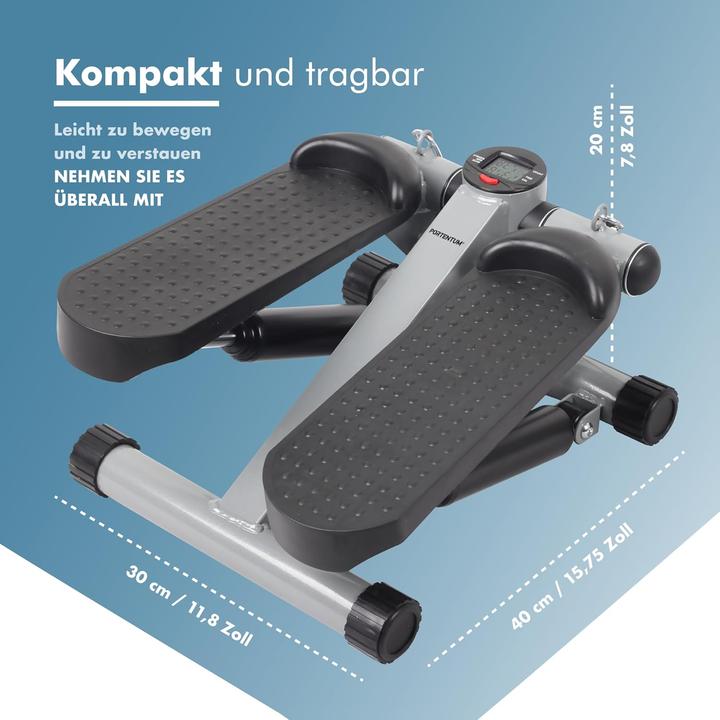 Produktbild Portentum Mini Stepper mit Widerstandsbändern & LCD-Display