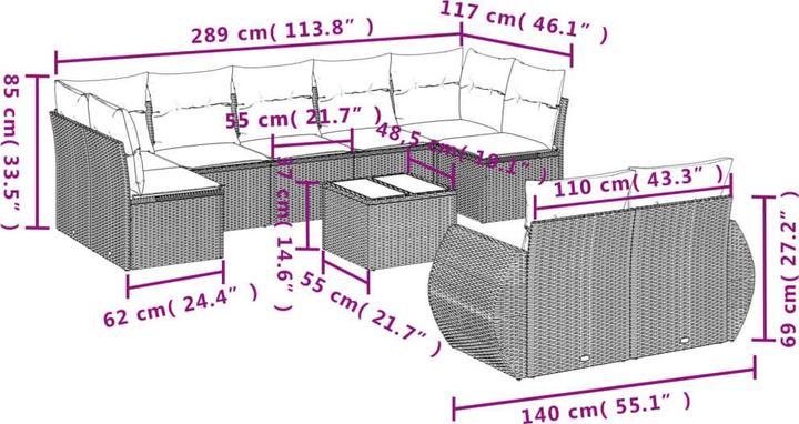 Actual product image vidaXL Aubrey