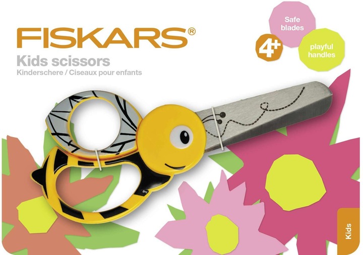 Actual product image Fiskars Animal scissors for children bee (13 cm)