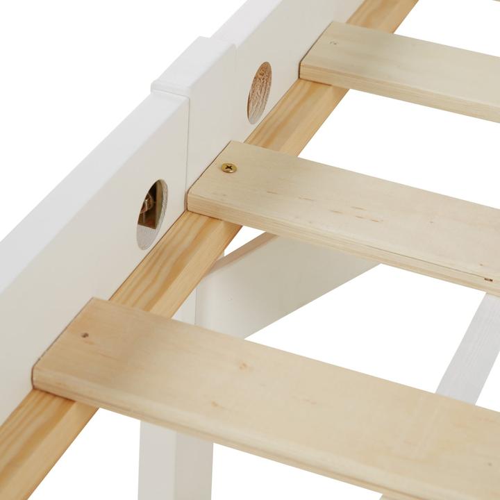Image du produit Jamb Lit en bois Lit double 90x200cm Blanc (90 x 200 cm)
