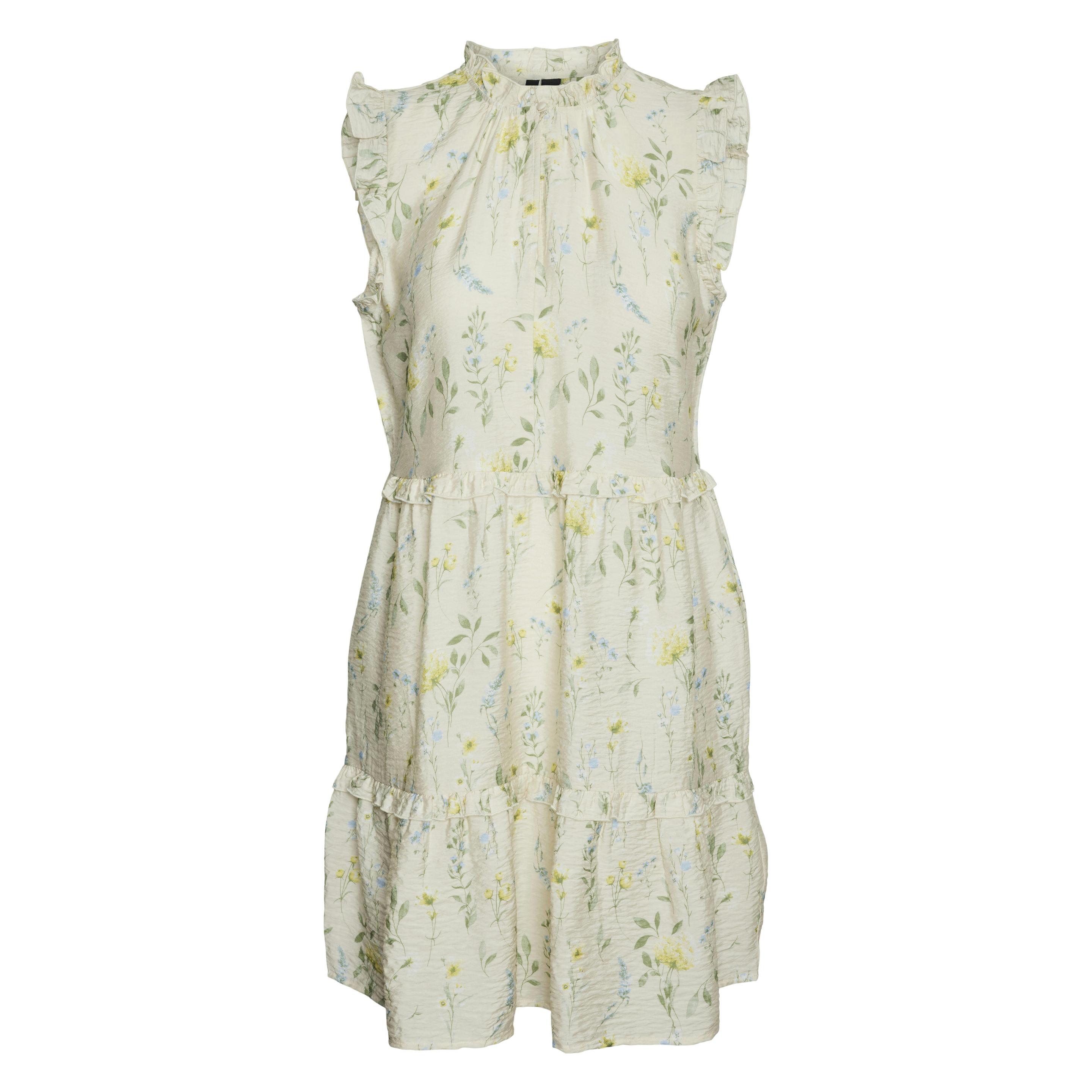 Vero Moda, Damen, Kleider, Vmjosie Sl Short Dress Wvn Ga, Weiss, (L)