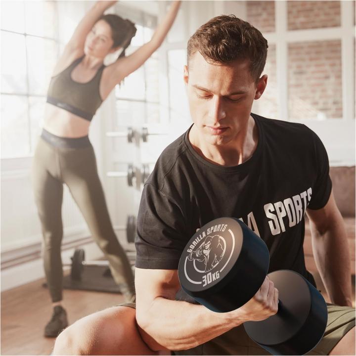 Actual product image Gorilla Sports Round dumbbells (1 x 30 kg)