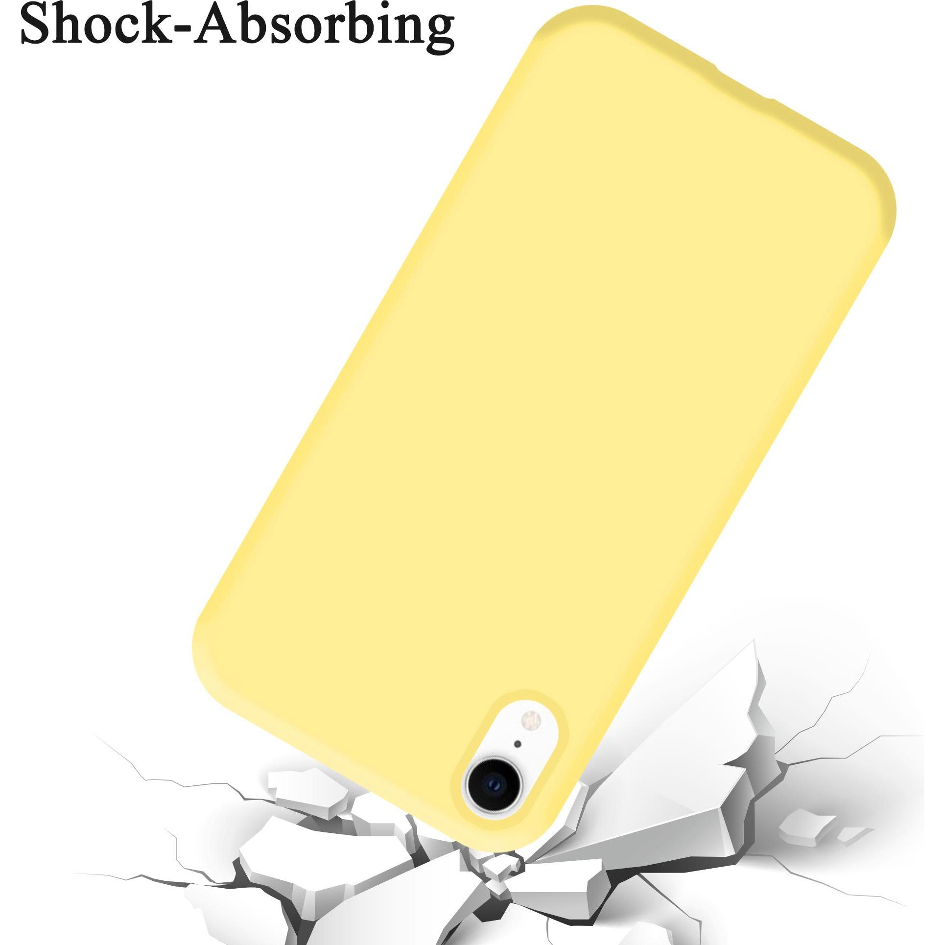 Thumbnail - Cadorabo TPU Liquid Silicone Case Cover (Apple iPhone XR), Smartphone Hülle, Gelb