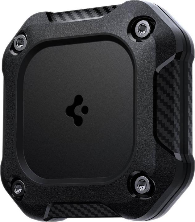 Actual product image Spigen - Tough Armor Holder - Apple AirTag 1 / 2, Waterproof IPX8, 3M Adhesive - Black