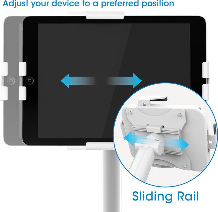 Immagine prodotto Manhattan Supporto bloccabile per tablet 7,9"-11" bianco