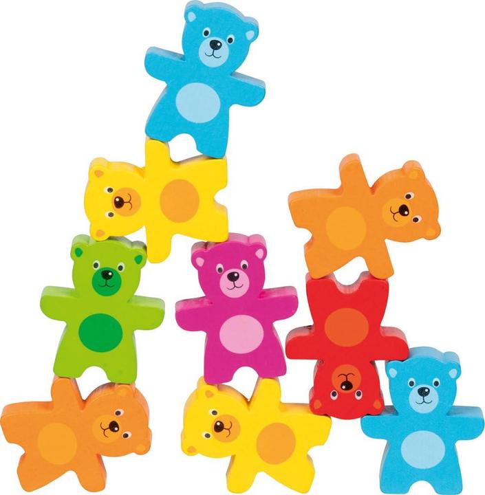 Actual product image Goki Stacking game Colourful bear gang (English, French, German, Italian)