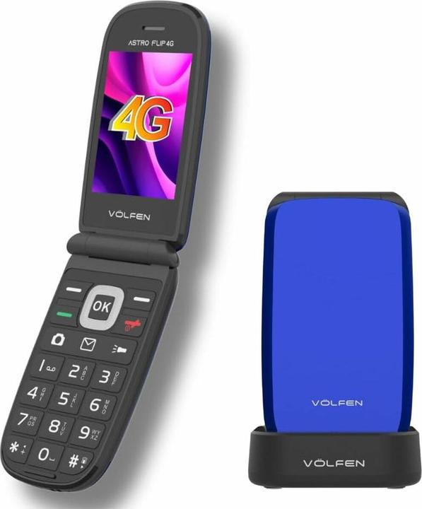 Produktbild Volfen Mobiltelefon für ältere Erwachsene ASTRO FLIP 48 MB 2,8" Blau 4G (2.80")