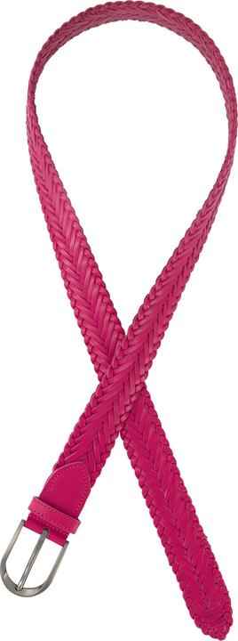 Produktbild Ulla Popken Ledergürtel, geflochten, Metallic-Schliesse