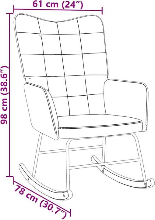 Immagine prodotto vidaXL Schaukelstuhl