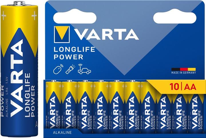 Image du produit Varta Longlife Power (10 pcs, AA / LR6 / LR06 / Mignon / R6 / R14505, 2960 mAh)