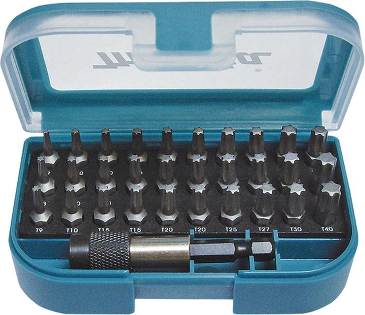 Produktbild Makita P-73352 Bit-Set 31 teilig Innen-TORX (Innensechsrund TX M7, Innensechsrund TX M8, Innensechsrund TX M9, Innensechsrund TX M10, Innensechsrund TX M15, Innensechsrund TX M20, Innensechsrund TX M25, Innensechsrund TX M27, Innensechsrund TX M30, Innensechsrund TX M40)