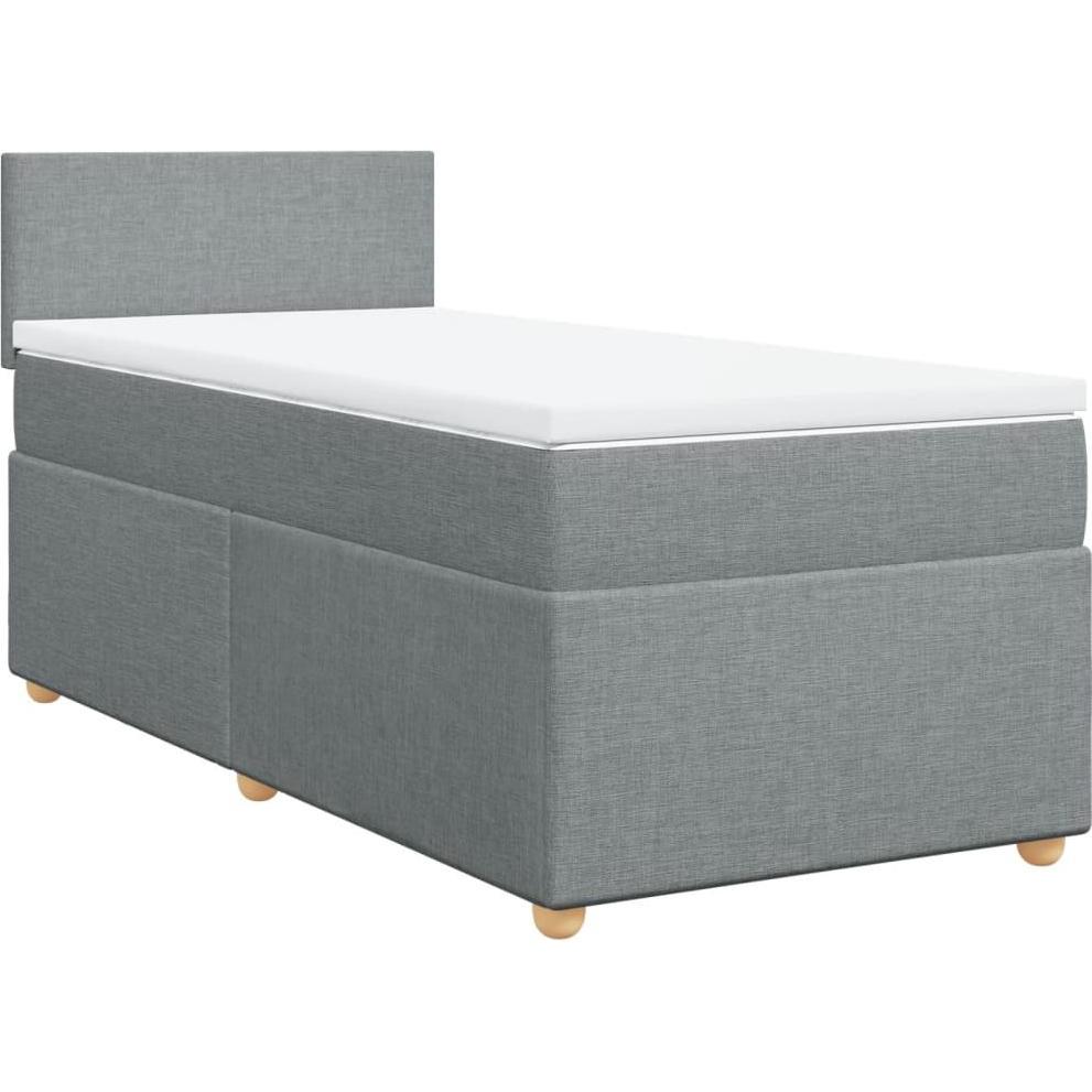 Thumbnail - VidaXL, Bett, Bo x springbett mit Matratze 90 x 200 cm Stoff (90 x 200 cm)