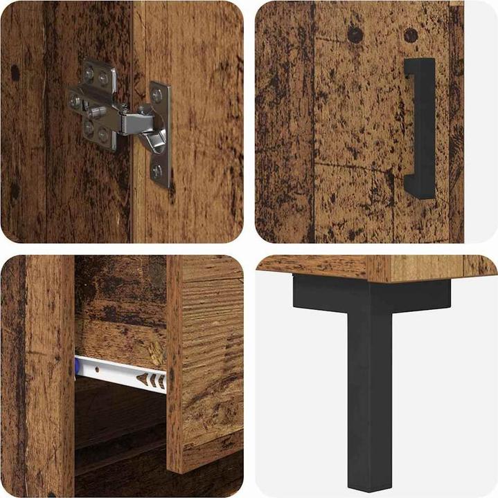 Produktbild vidaXL Modernes Highboard (34 x 34 x 180 cm)