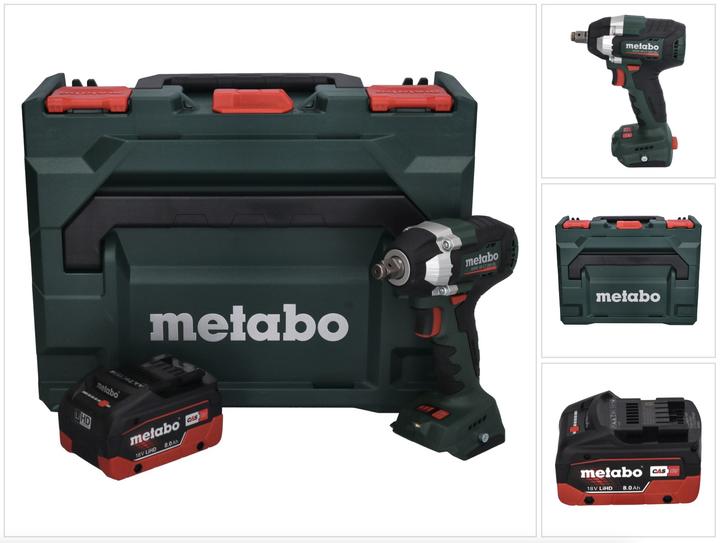 Produktbild Metabo SSW 18 LT 300 BL Akku Schlagschrauber 18 V 300 Nm Brushless + 1x Akku 8,0 Ah + metaBOX - (Akkubetrieb)