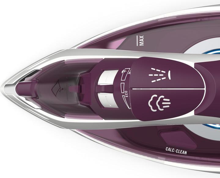 Immagine prodotto Imetec ZeroCalc Z3 3900 Ferro da stiro a secco e a vapore Ceramica Viola, Bianco 2400 W (2400 W, 170 g/min)