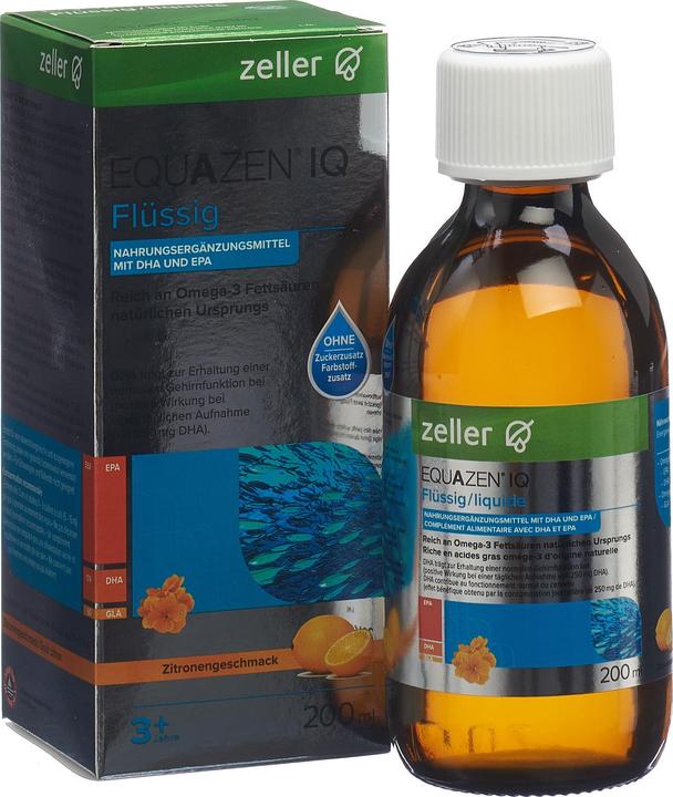 Produktbild Equazen IQ Flüssig Zitrone 200 ml (1 Stück, Flüssigkeit, 334 g)