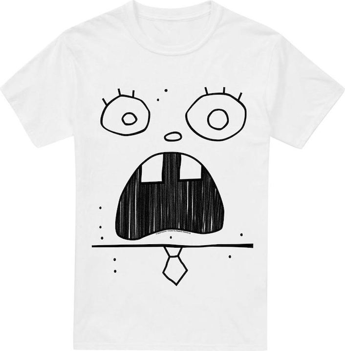 Immagine prodotto Spongebob Squarepants Doogle Maglietta Viso Uomo (4XL)