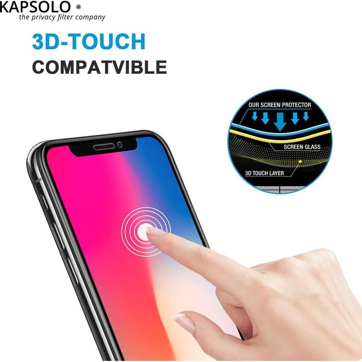 Actual product image Kapsolo 9H Anti-Glare - anti-glare screen protector / screen protector filter for iPhon (Apple iPhone 12 Pro Max)