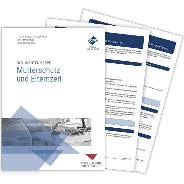 Forum, Mappe, Dokumentenmappe Mutterschutz und Eltern
