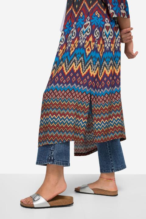 Produktbild Angel of Style Kimono, grafischer Druck, offene Form, weite 3/4-Ärmel (50)