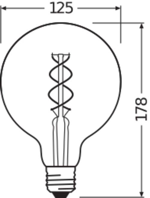 Produktbild Osram Vintage 1906 Led Classic Globe (E27, 5 W, 250 lm, 1 x, G)
