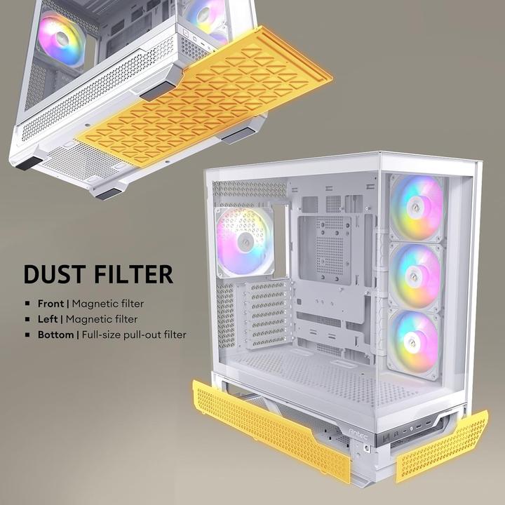 Actual product image Antec Go Gamer C7 ARGB White Full Tower white retail (ATX, ITX, mATX)