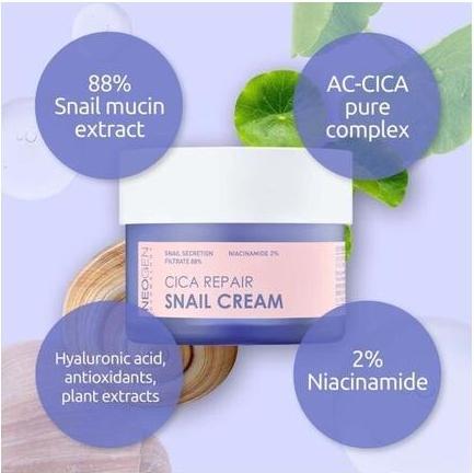 Immagine prodotto Neogen Dermalogy Cica Crema di Lumache Riparatrice 50ml (50 ml, Tonico per il viso)