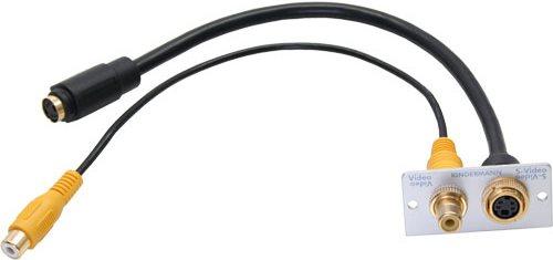 Konnect 50 alu - Video/ 7444000505 S-video aperture 1/2 50x50 w.cable whip (0.05 m, Cinch Cables)