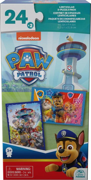 Image du produit Spin Master BOITE CARTON 2 PUZZLES LENTICULAIRES La Pat' Patrouille