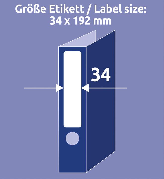 Actual product image Avery Folder labels