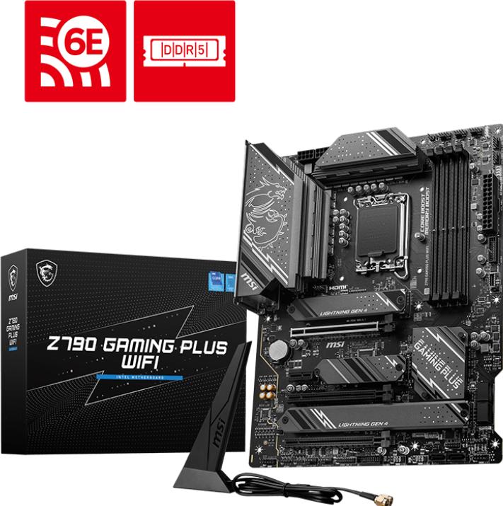 Image du produit MSI Z790 Gaming Plus Wifi (Z790,S1700,ATX,DDR5) (LGA 1700, Intel Z790, ATX)