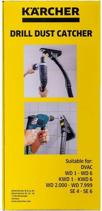 Actual product image Kärcher Drill dust catcher