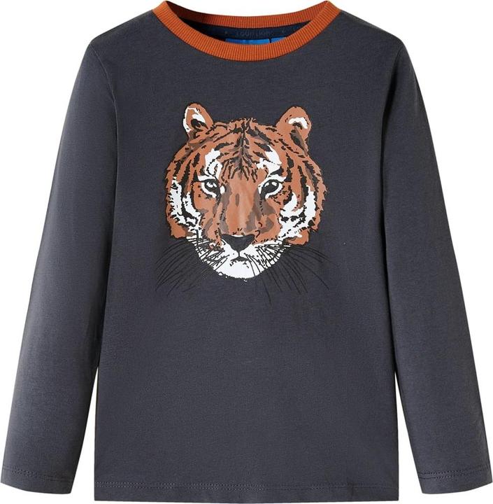 Produktbild vidaXL Kinder-Langarmshirt Anthracite 92,Material: 100 (92)
