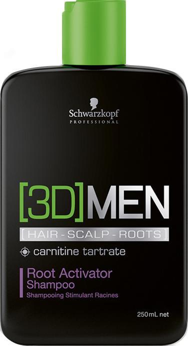 Image du produit Schwarzkopf Professional 3D Men Root Activator (250 ml, Shampoing liquide)